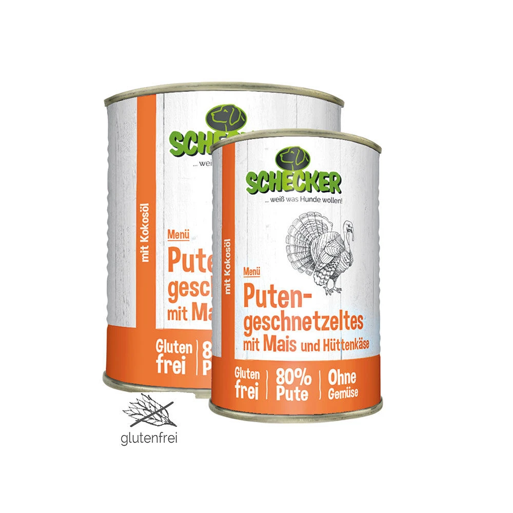 Schecker Hondenmenu - Kalkoen Met Maïs En Hüttenkäse - Image 4