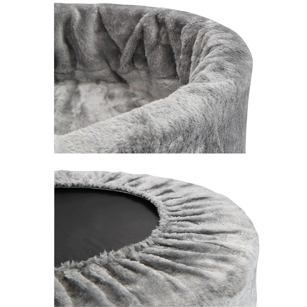 Teddy-schuimstofbed, Edelstaal-grijs - Image 3