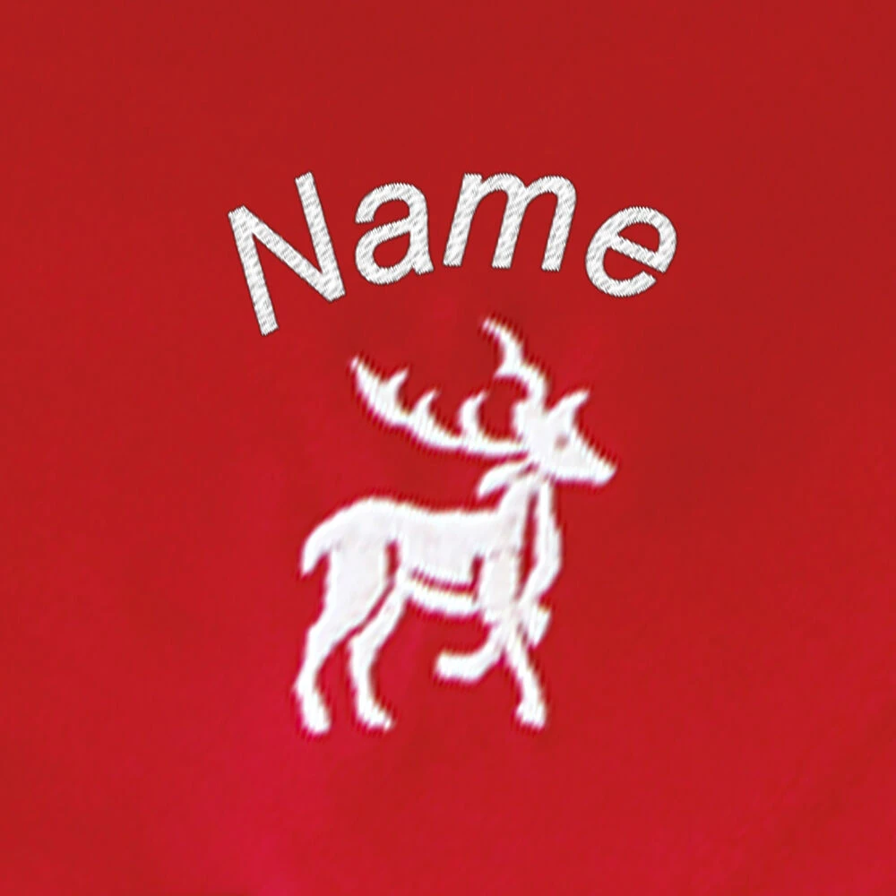 Halsdoekje, Borduursel Rendier + Naam - Image 3