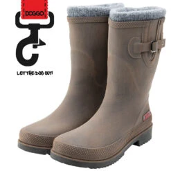 DOGGO® Lotte Brushed Winterlaarzen Voor Dames - Kleur: Bruin