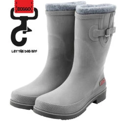 DOGGO® Lotte Brushed Winterlaarzen Voor Dames - Kleur: Grijs