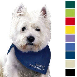 Halsdoekje, Borduursel Tel. + Naam