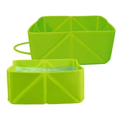 Opvouwbare Siliconen Honden-voerbak, Rechthoekig