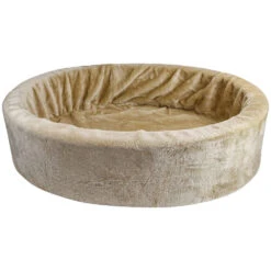 Teddy-schuimstofbed, Ivoor-beige