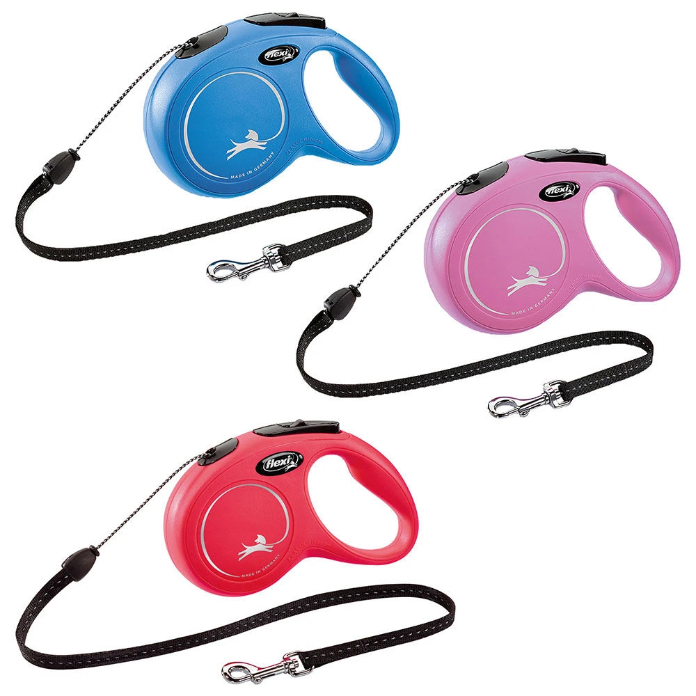 Flexi® NEW Classic, 5 M / 12 Kg - Met Touw